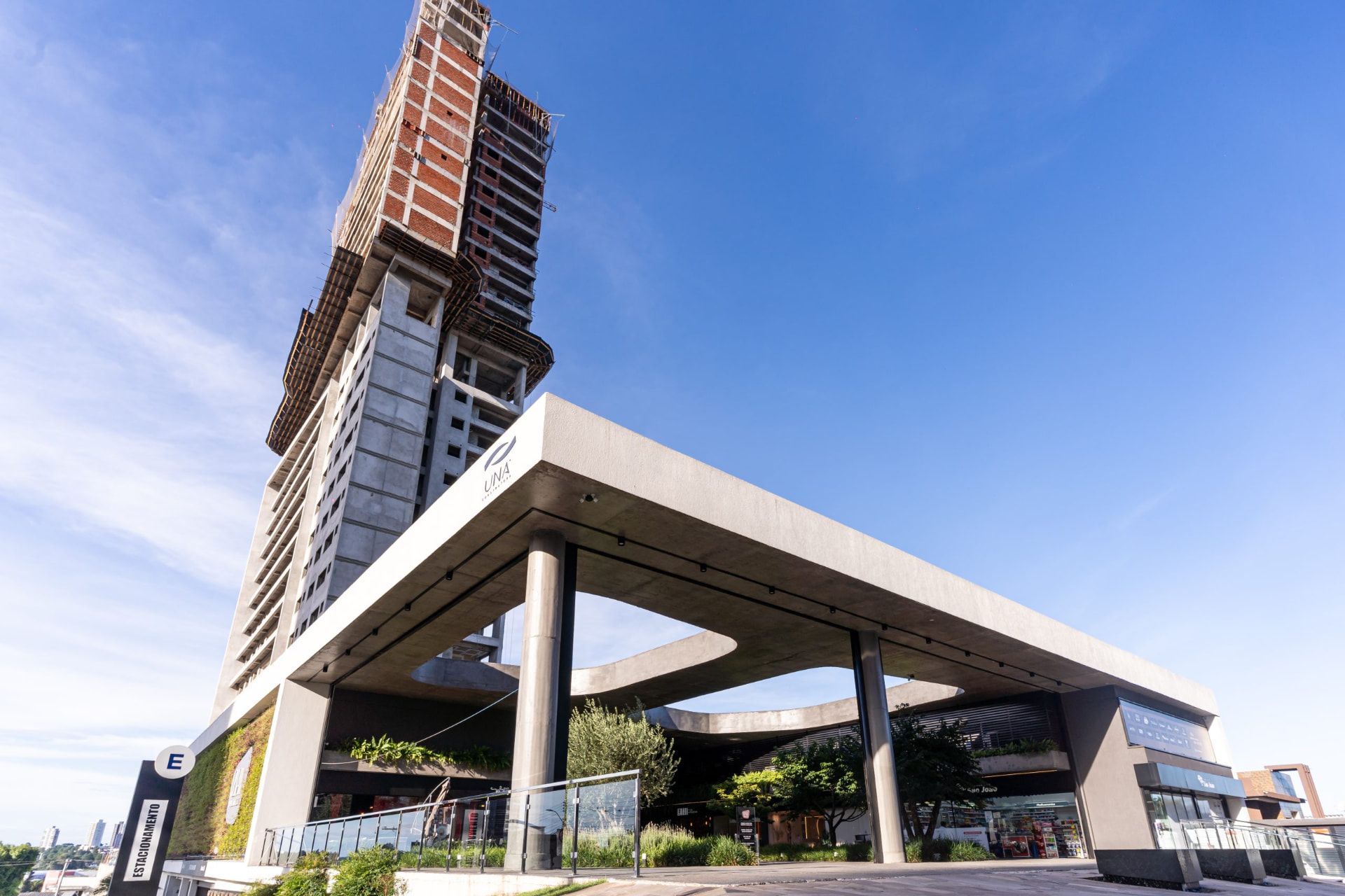 Fachada do Edifício UNA Open Mall